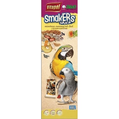 A&E Cage Company Smakers Parrot XXL Nut Treat Sticks - 2 count
