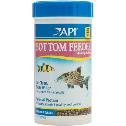 API Bottom Feeder Premium Shrimp Pellet Food - 7.9 oz