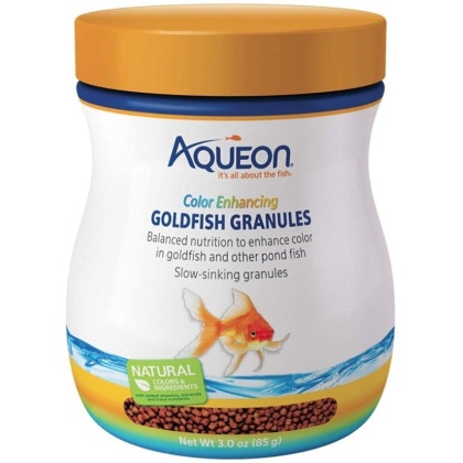 Aqueon Color Enhancing Goldfish Granules - 3 oz