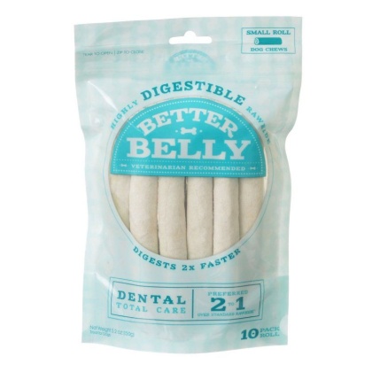 Better Belly Rawhide Dental Rolls - Small - 10 Count