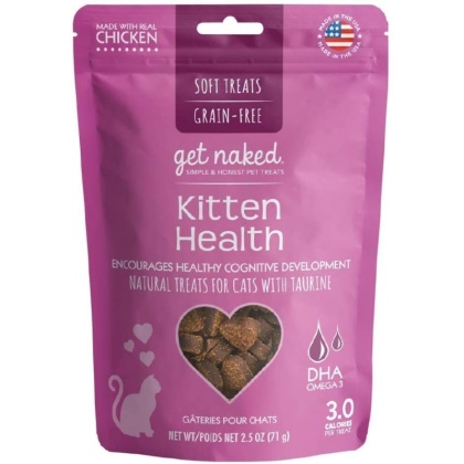 Get Naked Kitten Health Soft Natural Cat Treats - 2.5 oz