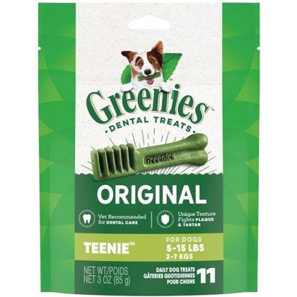 Greenies Teenie Dental Dog Treats - 11 count