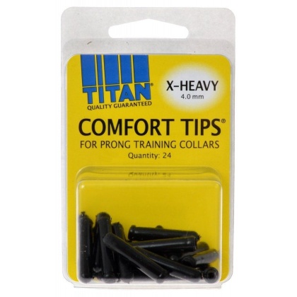 Titan Comfort Tips for Prong Training Collars - X-Heavy (4.0 mm) - 24 Count