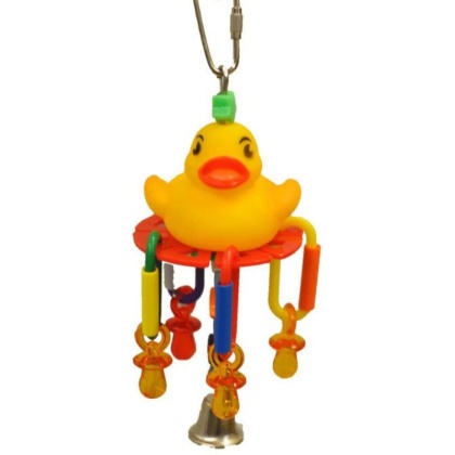 AE Cage Company Happy Beaks Lucky Rubber Ducky Bird toy - 1 count