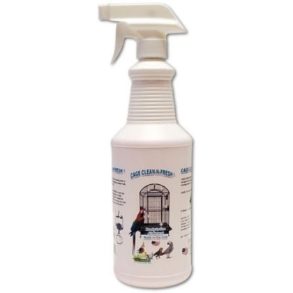 AE Cage Company Cage Clean n Fresh Cage Cleaner Fresh Pepermint Scent - 32 oz Sprayer
