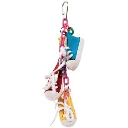 AE Cage Company Happy Beaks Sneakers on a Line Bird Toy - 1 count