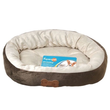 Aspen Pet Oval Nesting Pet Bed - Brown - 20
