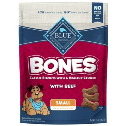 Blue Buffalo Classic Bone Biscuits with Beef Small - 16 oz