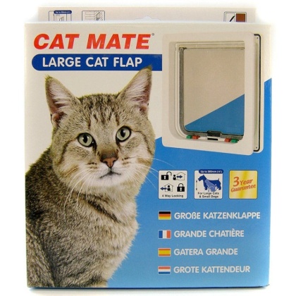 Cat Mate 4-Way Locking Self Lining Door-Large Cat Small Dog - 9.5