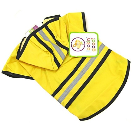 Fashion Pet Rainy Day Dog Slicker - Yellow - Small (10\