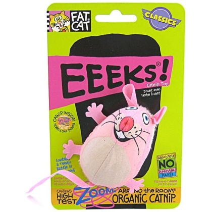 Fat Cat EEEKS Cat Toy with Catnip - Assorted - EEEKS Cat Toy with Catnip
