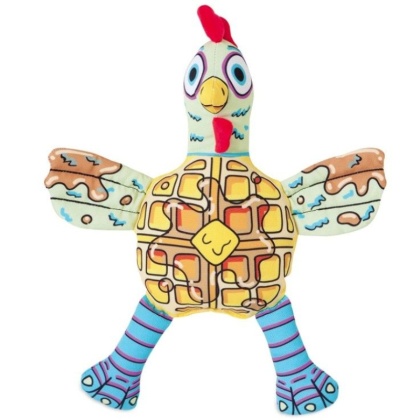 Fat Cat Foodies Chicken \'n Waffles Dog Toy - 1 count