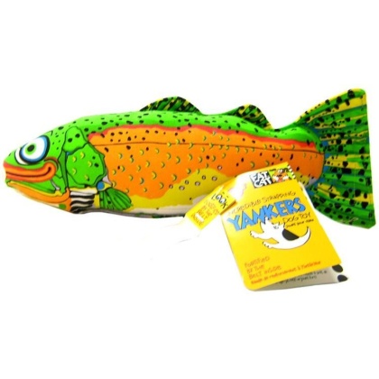 Fat Cat Classic Yankers Dog Toy - Assorted - Trout (14