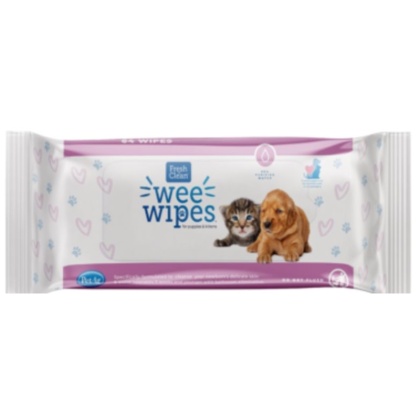 Fresh n Clean Wee Wipes for Puppies and Kittens - 64 count