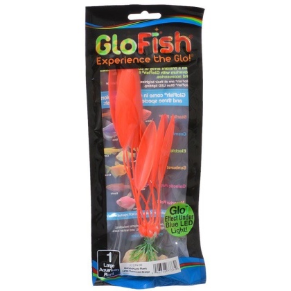 GloFish Orange Aquarium Plant - Large - (7\
