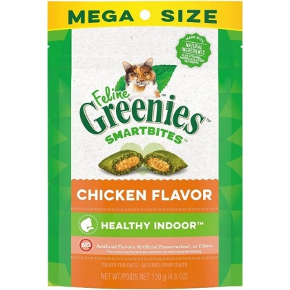Greenies SmartBites Healthy Indoor Chicken Flavor Cat Treats - 4.6 oz