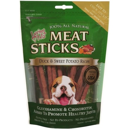 Loving Pets Meat Sticks Dog Treats - Duck & Sweet Potato - 6 oz