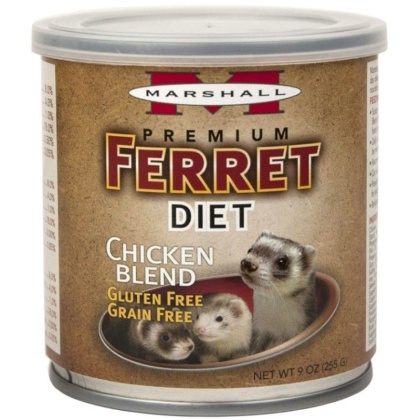 Marshall Premium Ferret Diet Chicken Entr?e - 9 oz