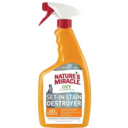 Natures Miracle Just for Cats Orange Oxy Stain and Odor Remover - 24 oz