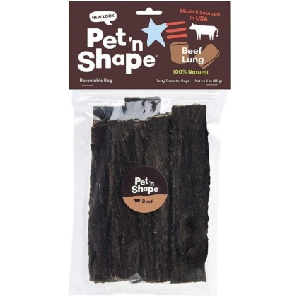 Pet \'n Shape Natural Beef Lung Strips Dog Treats - 3 oz
