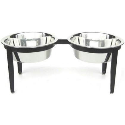 Visions Double Elevated Dog Bowl - Small