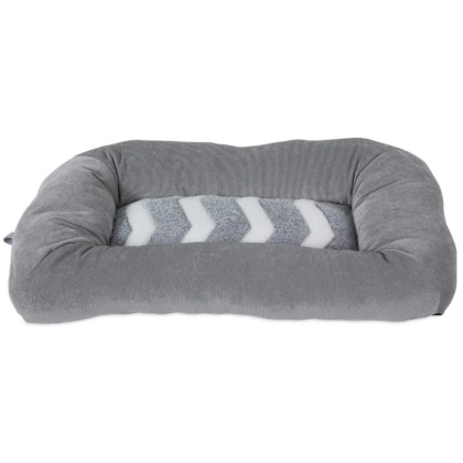 Precision Pet Snoozz ZigZag Mat Pet Bed Gray And White  - 17\