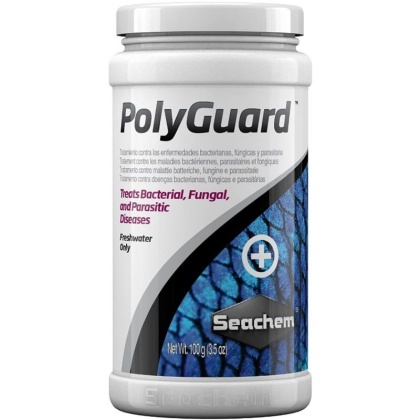Seachem PolyGuard Treat Bacterial, Fungal, and Parasitic Diseases for Freshwater Aquariums - 3.5 oz