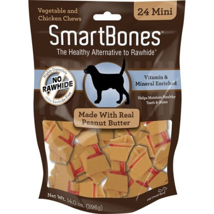 SmartBones Peanut Butter Dog Chews - Mini - 2\
