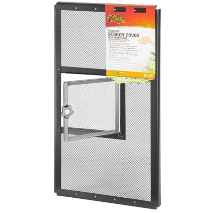 Zilla Fresh Air Screen Cover with Hinged Door 20 x 10 Inch - 1 count